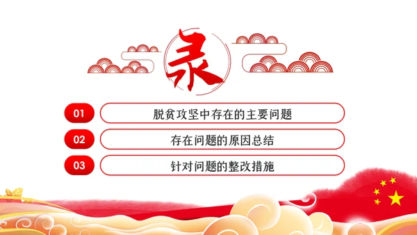 脱贫攻坚专题民主生活会微党课PPT模板
