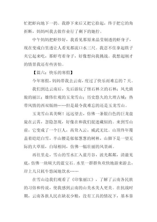 快乐的寒假作文500字.docx