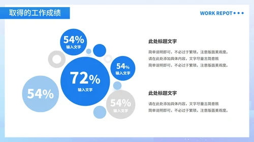 蓝色商务风销售部工作总结汇报PPT模板