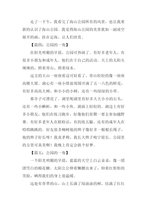 公园的一角作文.docx