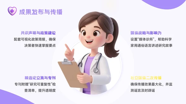 紫色3D风精准医疗时代医疗健康学术会议报告PPT模板