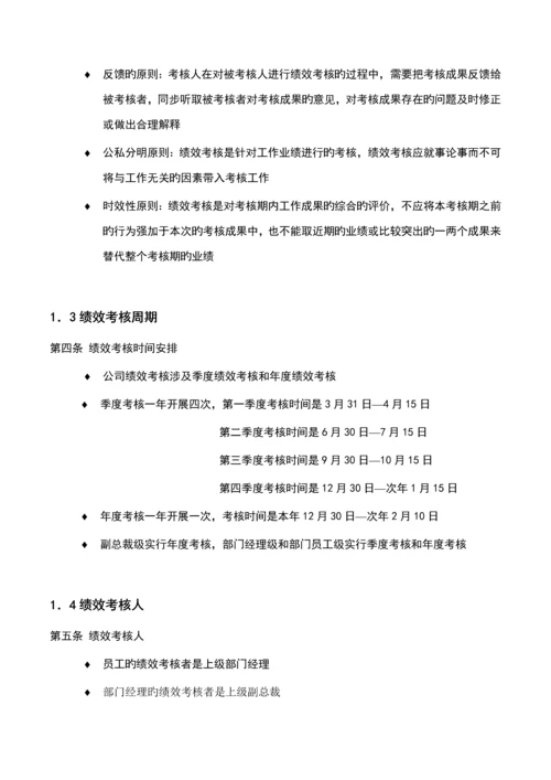 我国国际公司绩效考评标准手册.docx