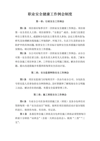 职业安全健康工作例会制度.docx