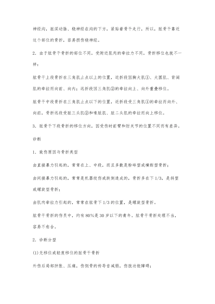 肱骨干骨折的临床诊疗.docx