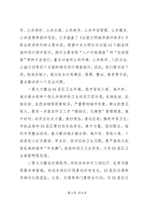 城市公共文明指数测评工作会议讲话.docx