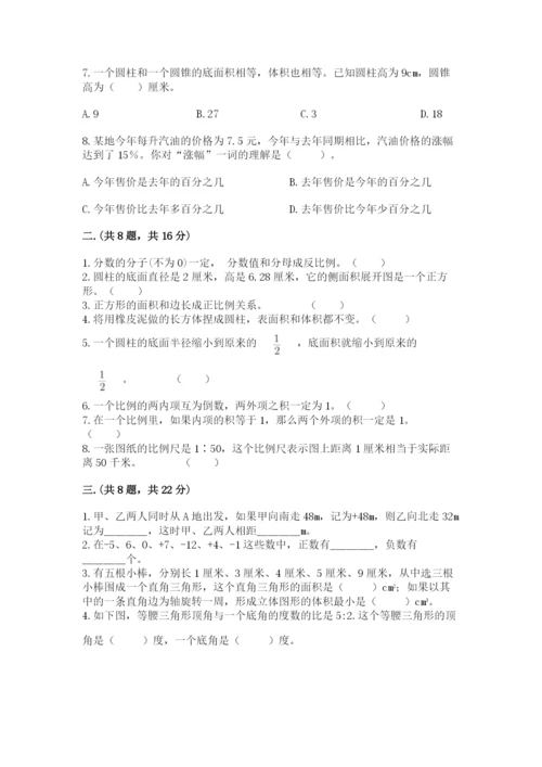 北师大版数学小升初模拟试卷【真题汇编】.docx