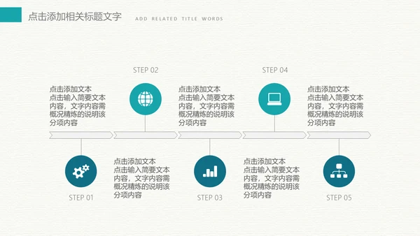 绿色荷叶搭米色背景色工作总结通用PPT模板