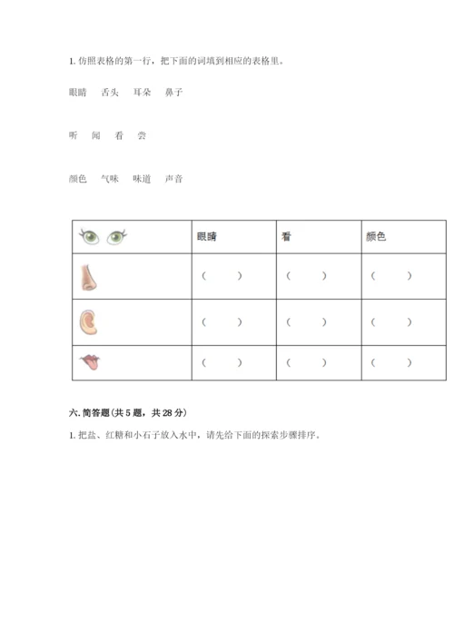 教科版一年级下册科学期末测试卷及完整答案（网校专用）.docx