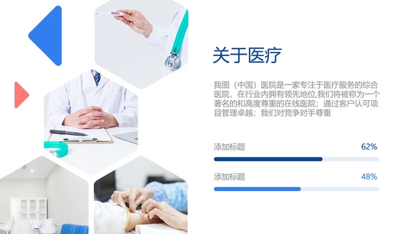 医生医疗医学类通用医院宣传汇报PPT模板