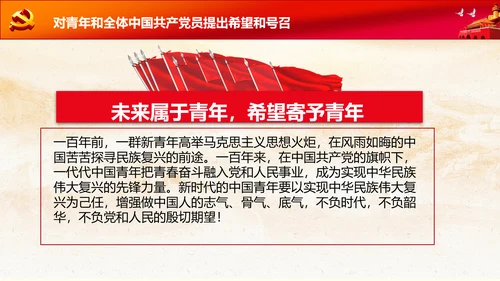 学习七一建党100周年讲话伟大建党精神PPT