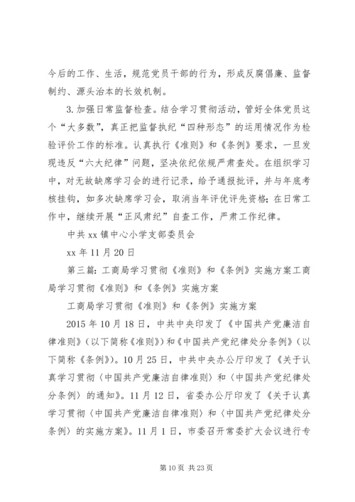 高校学习贯彻《准则》和《条例》实施方案.docx