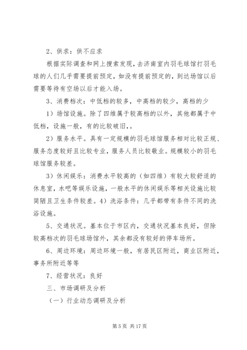 羽毛球馆可行性报告 (4).docx