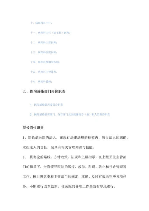 医院人员岗位职责新版.docx