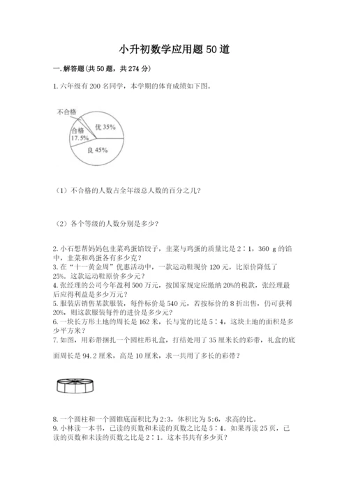 小升初数学应用题50道附答案.docx