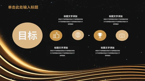 黑金年终总结汇报大会PPT模板