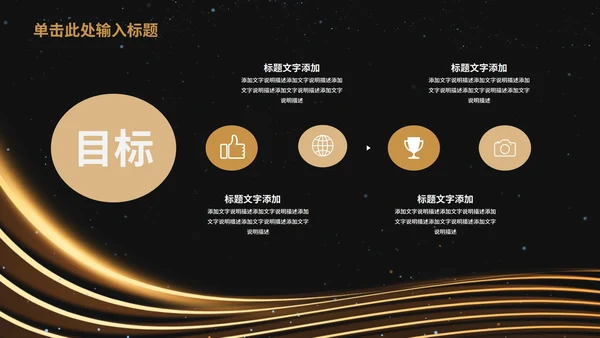 黑金年终总结汇报大会PPT模板