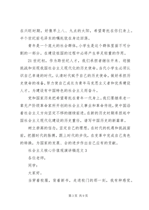 关于社会主义核心价值观演讲稿范文5篇.docx