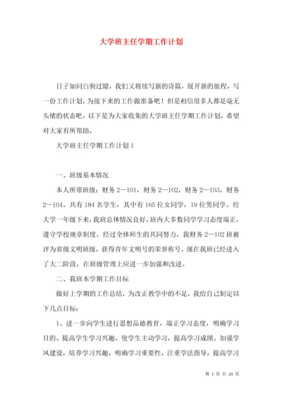 大学班主任学期工作计划.docx