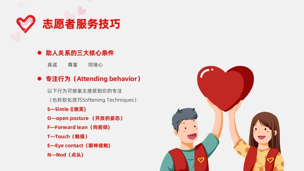 红色插画风志愿者培训课件青年志愿者服务日