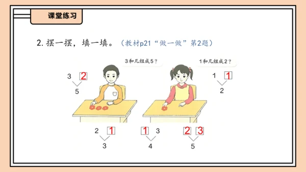 【课堂无忧】人教版一年级上册数学-1.4 分与合（课件）(共33张PPT)