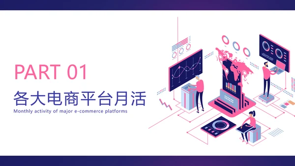 简约风紫色数据调研总结报告PPT