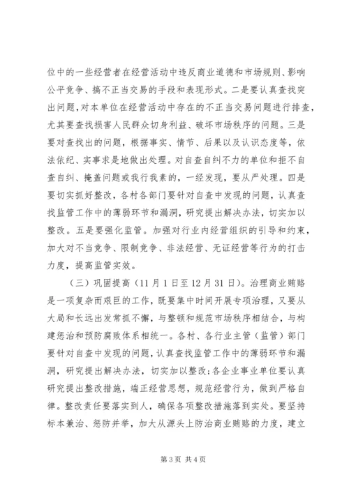 镇开展治理商业贿赂专项工作方案 (2).docx