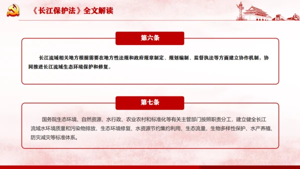 长江保护法通用PPT课件模板
