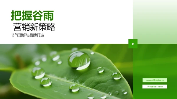 把握谷雨 营销新策略