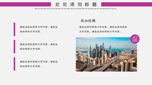 深粉色简约风中国国际进口博览会通用PPT模板