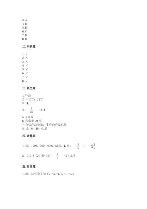 小升初数学期末测试卷及答案【各地真题】.docx