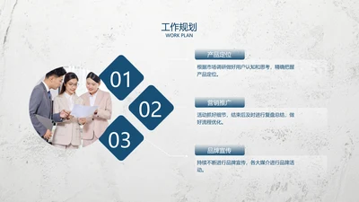 简约风总分关系3项PPT图文页