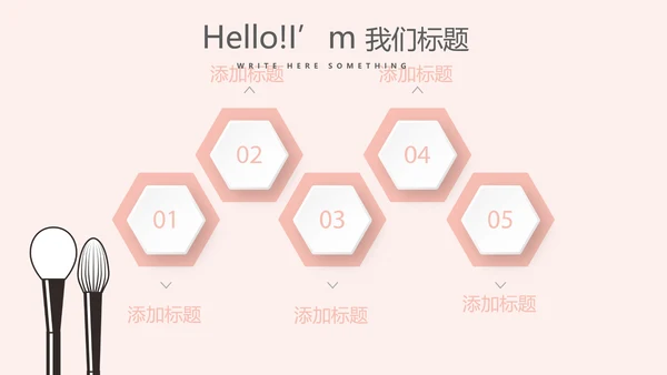 粉色时尚彩妆设计动态PPT
