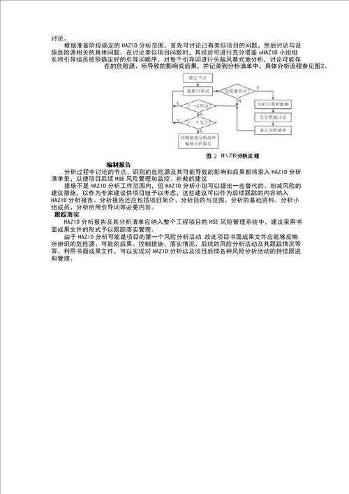 HAZID技术要求与执行要素