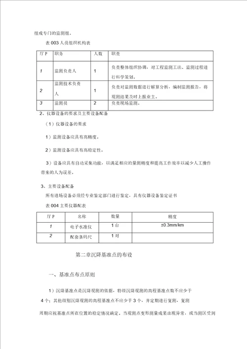 100MW风电场项目沉降观测方案