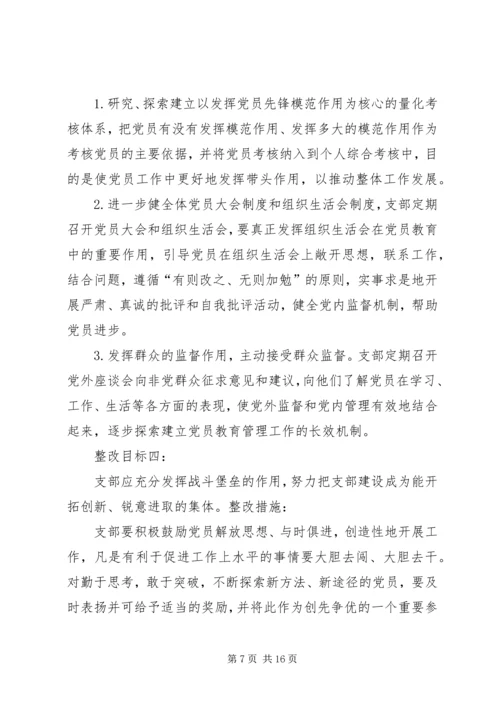 篇一：后进党支部整顿工作方案.docx