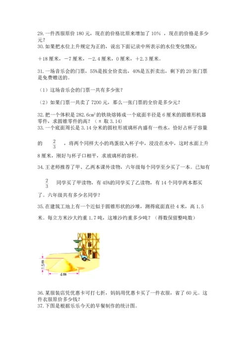 六年级小升初数学应用题50道带答案（研优卷）.docx