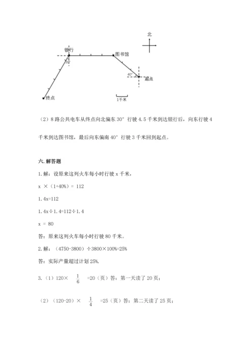 小学六年级上册数学期末测试卷带答案（研优卷）.docx