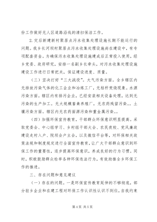 乡镇生态文明建设和环境保护工作总结.docx