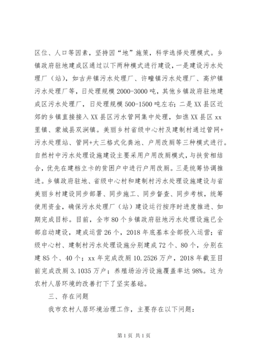 关于我市农村人居环境治理工作的调研报告.docx
