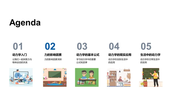 动力学应用课堂PPT模板