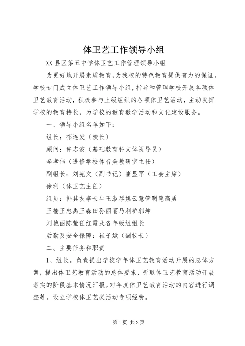 体卫艺工作领导小组 (2).docx