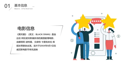 黑天鹅经典电影观后感分享PPT
