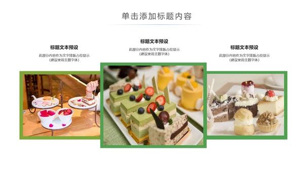 美食甜点下午茶烘培蛋糕动态PPT模板