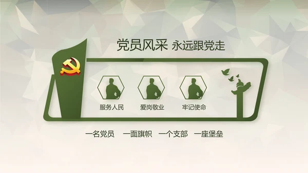 迷彩风格青春梦强军梦部队教育演讲动态PPT
