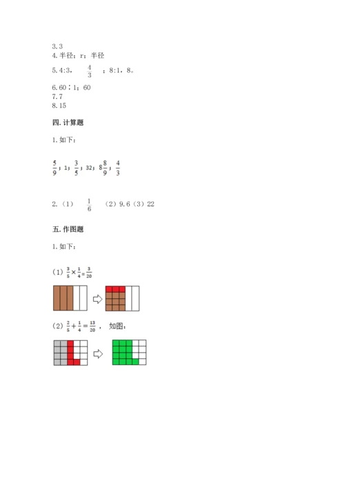 人教版六年级上册数学期末测试卷附参考答案（实用）.docx