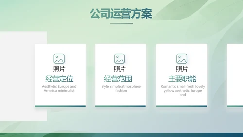 绿色清新春天春季旅游电子相册PPT