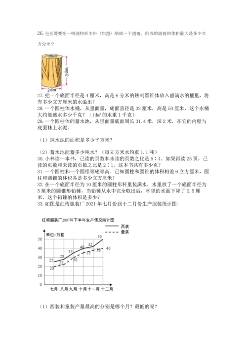 六年级小升初数学解决问题50道加答案.docx