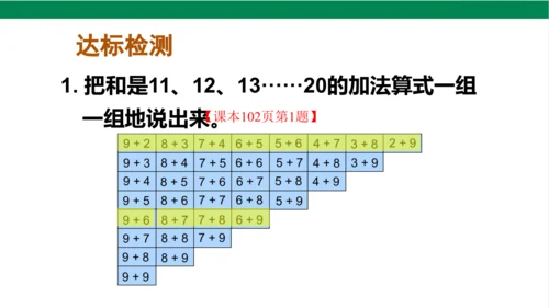 新人教版数学一年级上册8.7整理和复习课件(38张PPT)