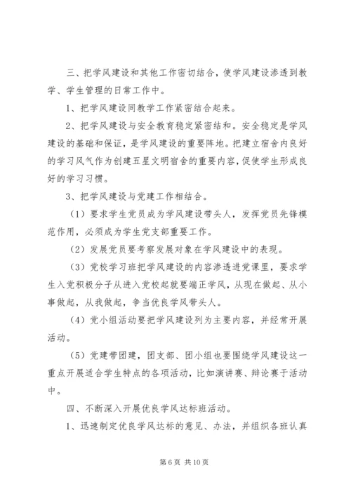 优秀学风班申请书.docx