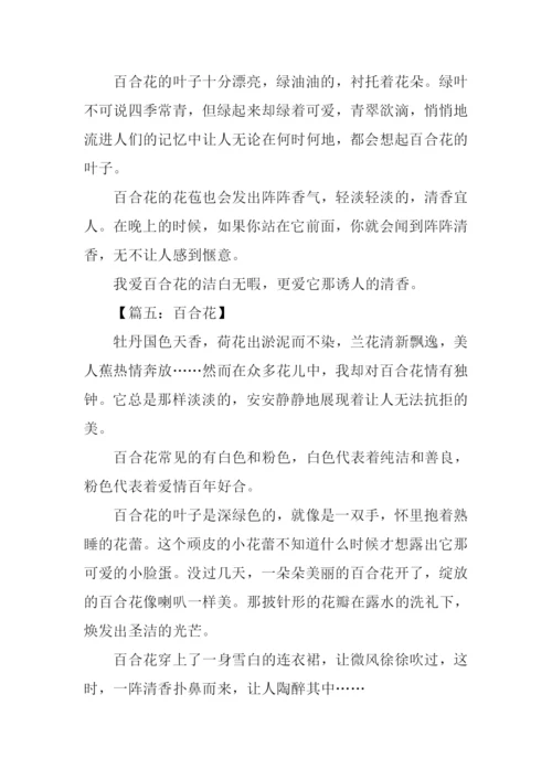 百合花作文400字.docx